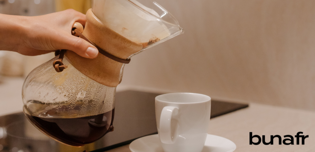 pouring coffee