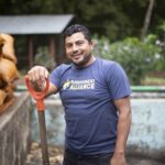 Our+agricultural+technician,+Erick+Lopez,+at+Los+Placeres+RFA+Cert